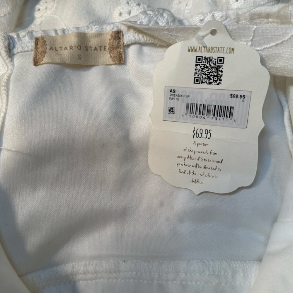 NWT Altar'd State Ivory Lace Dress - Picture 7 of 11